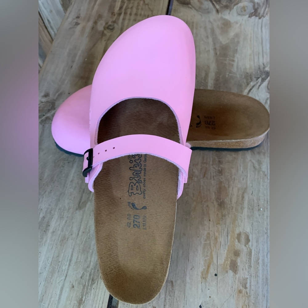 Ladies Pink Birkies Sandals Size 11